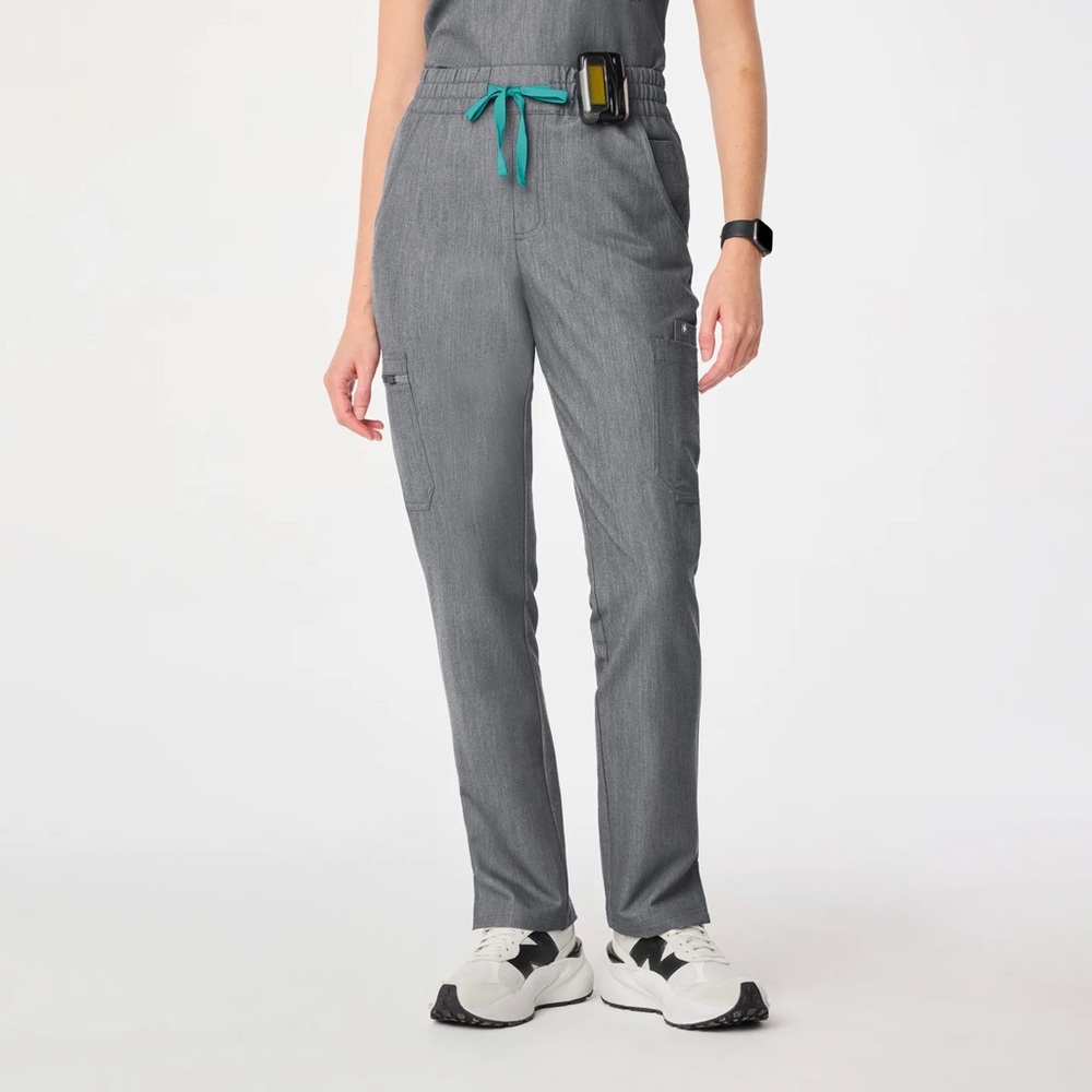 NWT FIGS Yola High-Waisted Pants in XS ~ Graphite